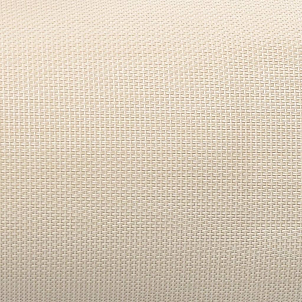 Podhlavník na zahradní křeslo krémový 40 x 7,5 x 15 cm textilen