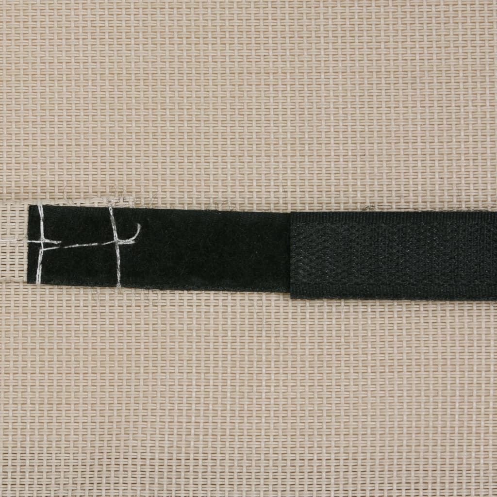 Podhlavník na zahradní křeslo krémový 40 x 7,5 x 15 cm textilen