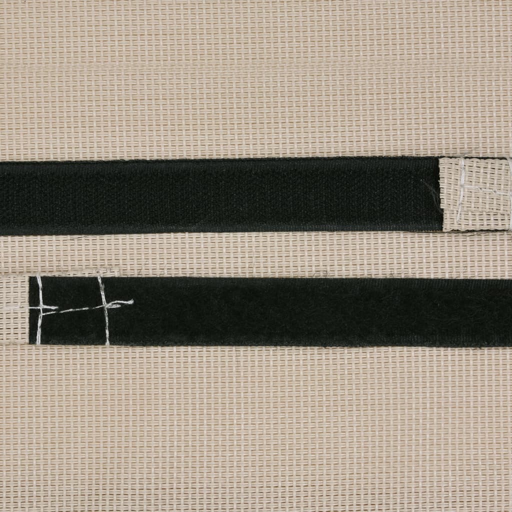 Podhlavník na zahradní křeslo krémový 40 x 7,5 x 15 cm textilen