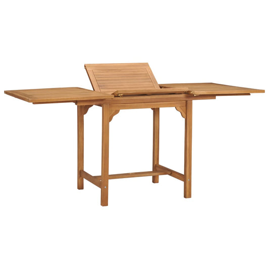 Rozkládací zahradní stůl (110–160) x 80 x 75 cm masivní teak