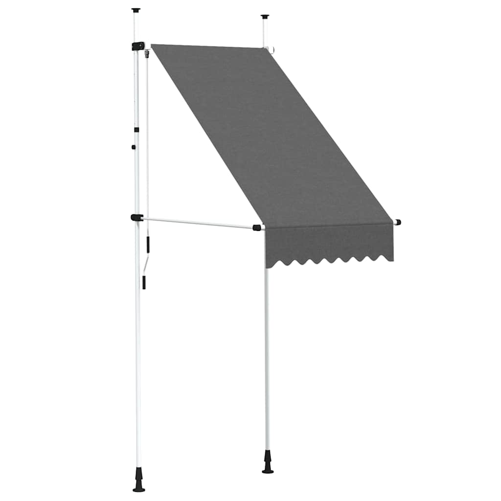 Ručně zatahovací markýza 100 cm antracitová