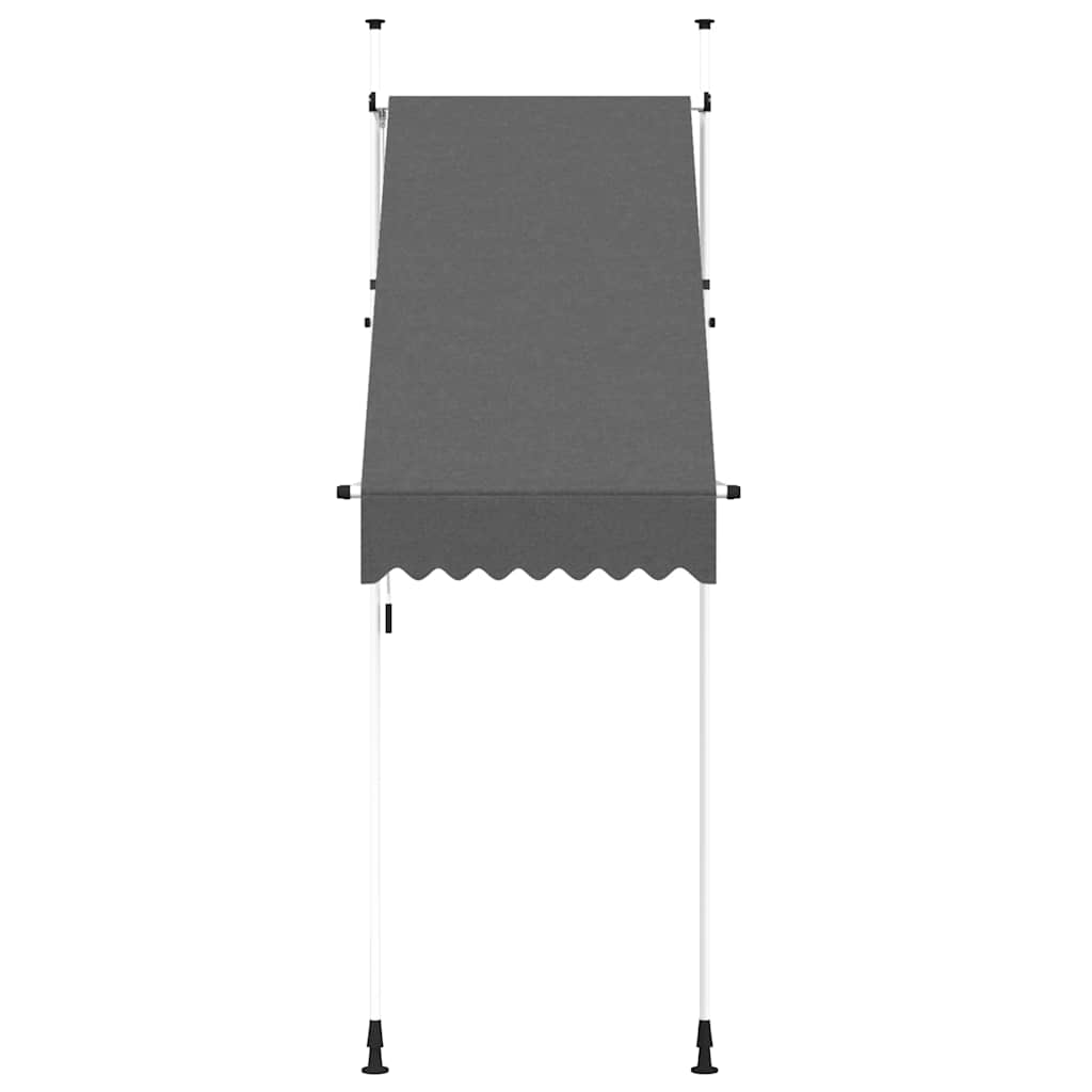 Ručně zatahovací markýza 100 cm antracitová