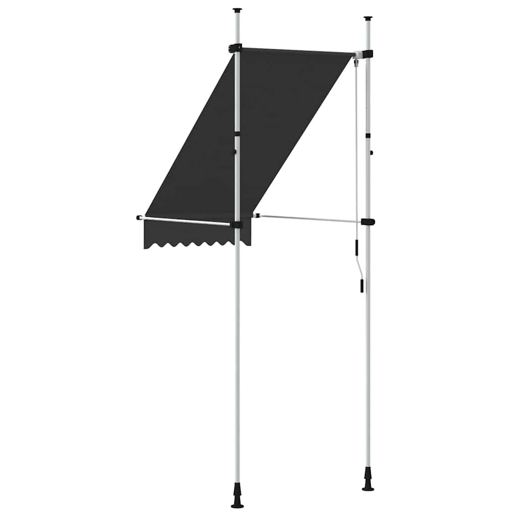 Ručně zatahovací markýza 100 cm antracitová