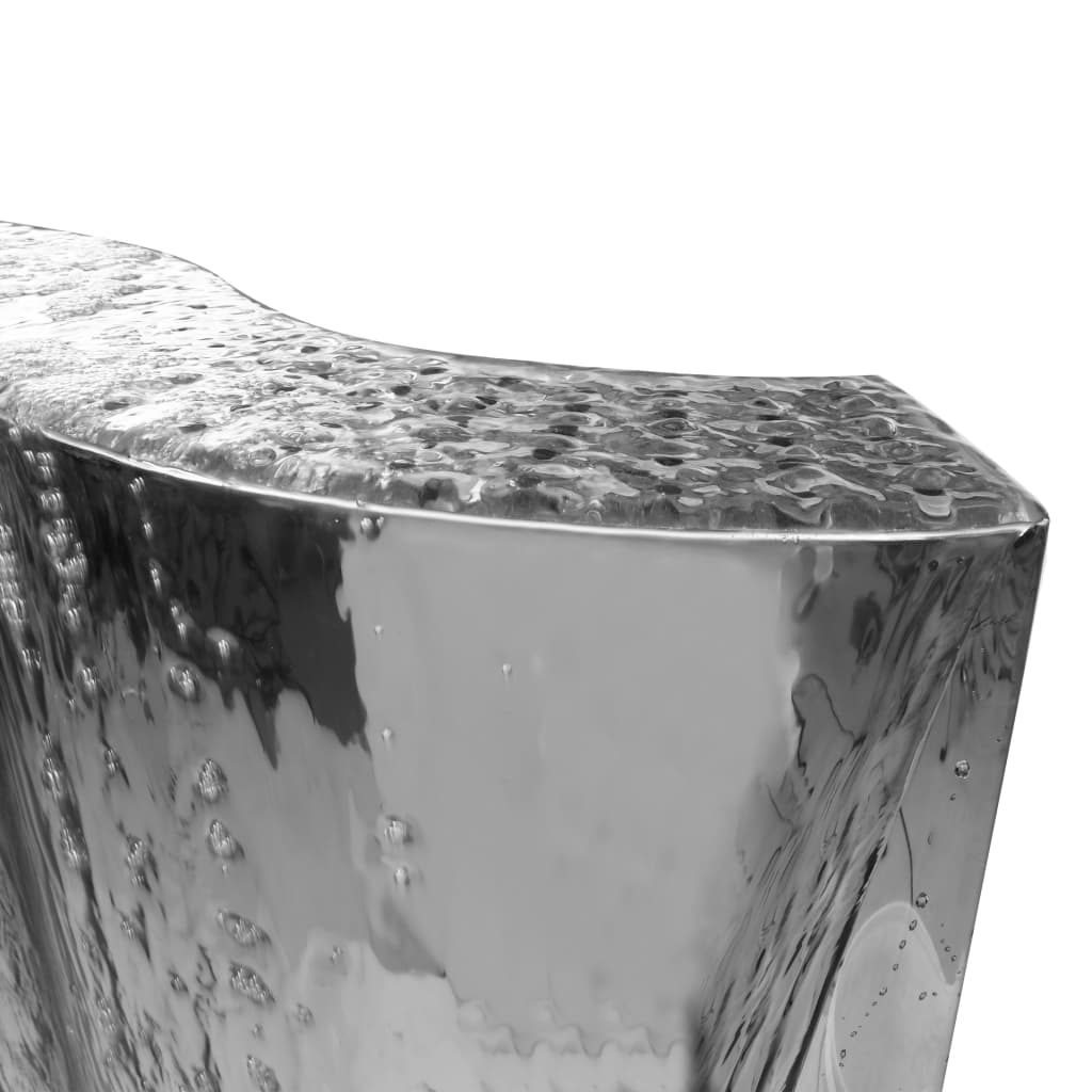 Zahradní fontána stříbrná 60,2 x 37 x 122,1 cm nerezová ocel