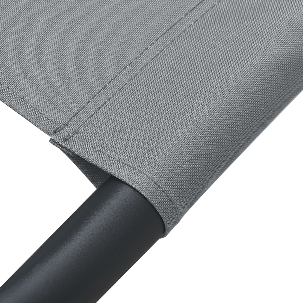 Zahradní lehátko textil antracitové
