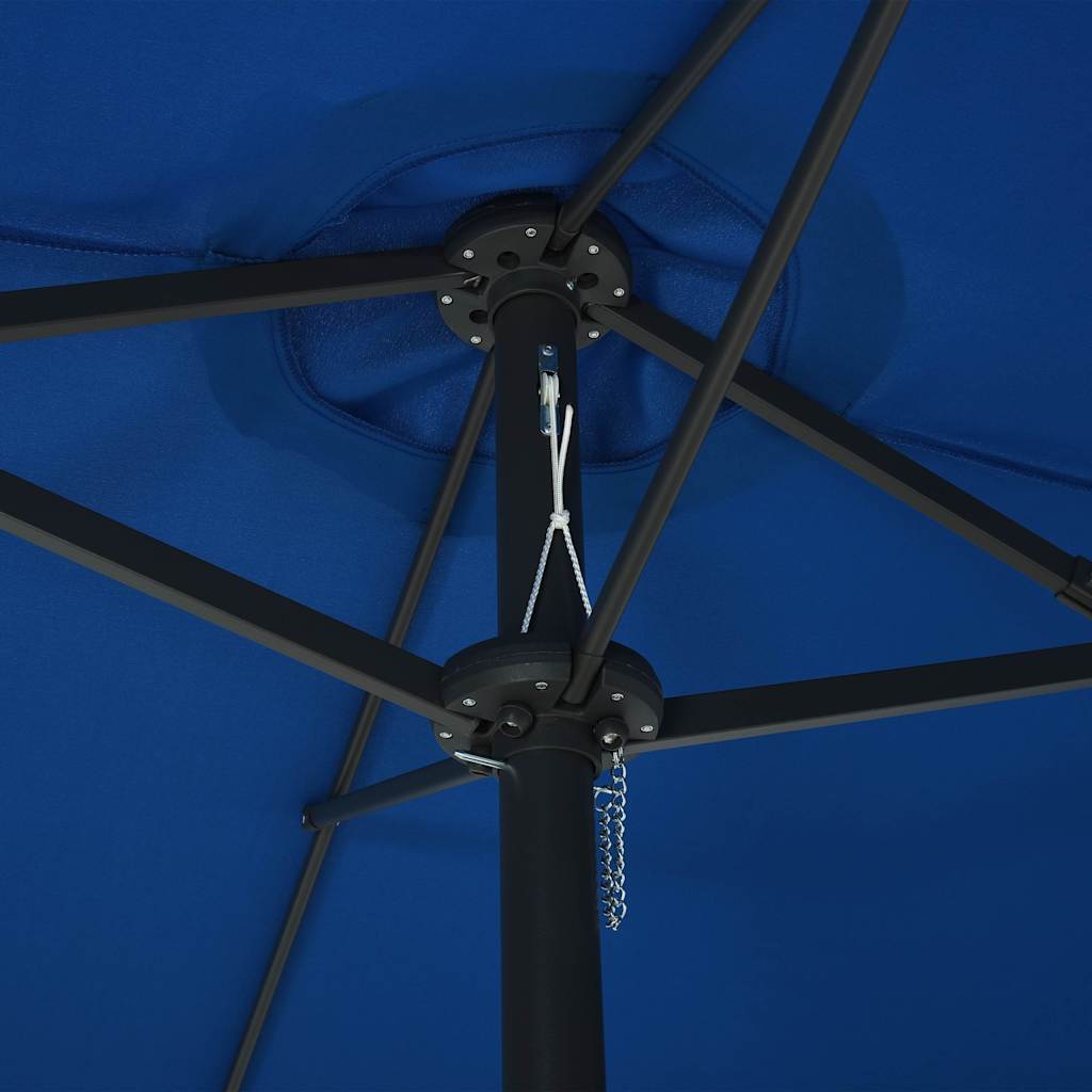 Zahradní slunečník s hliníkovou tyčí 460 x 270 cm modrý