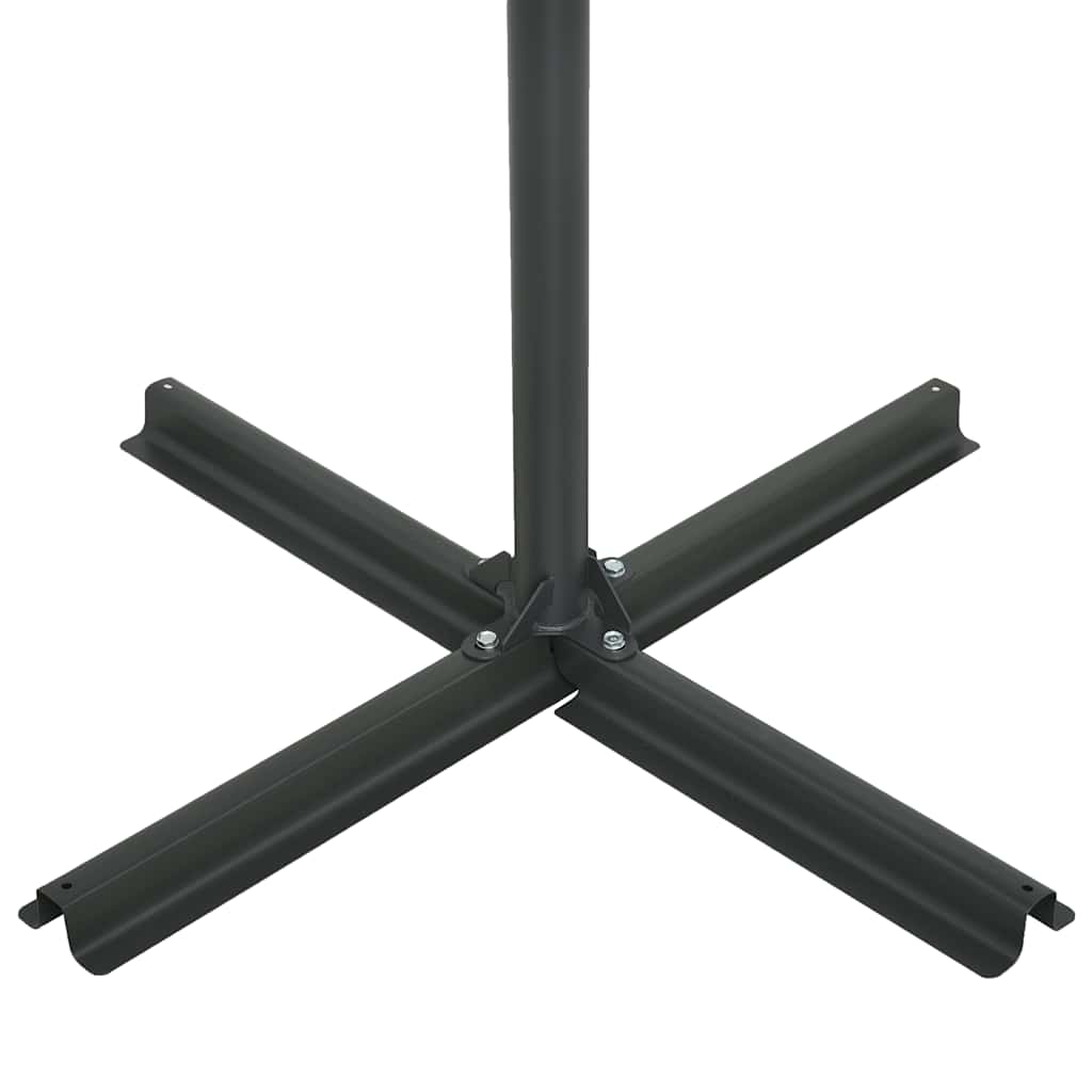 Zahradní slunečník s hliníkovou tyčí 460 x 270 cm modrý