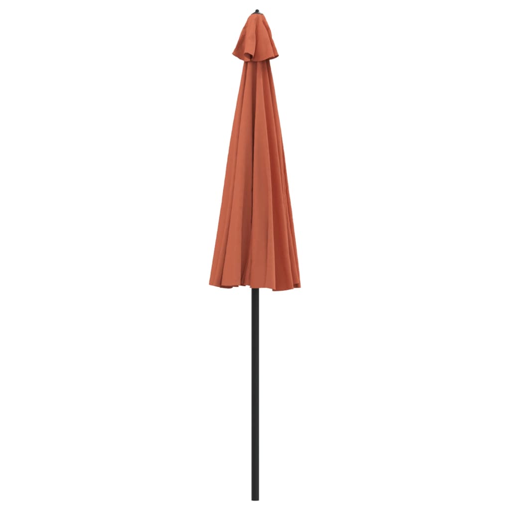 Zahradní slunečník s hliníkovou tyčí 270 cm terakotový