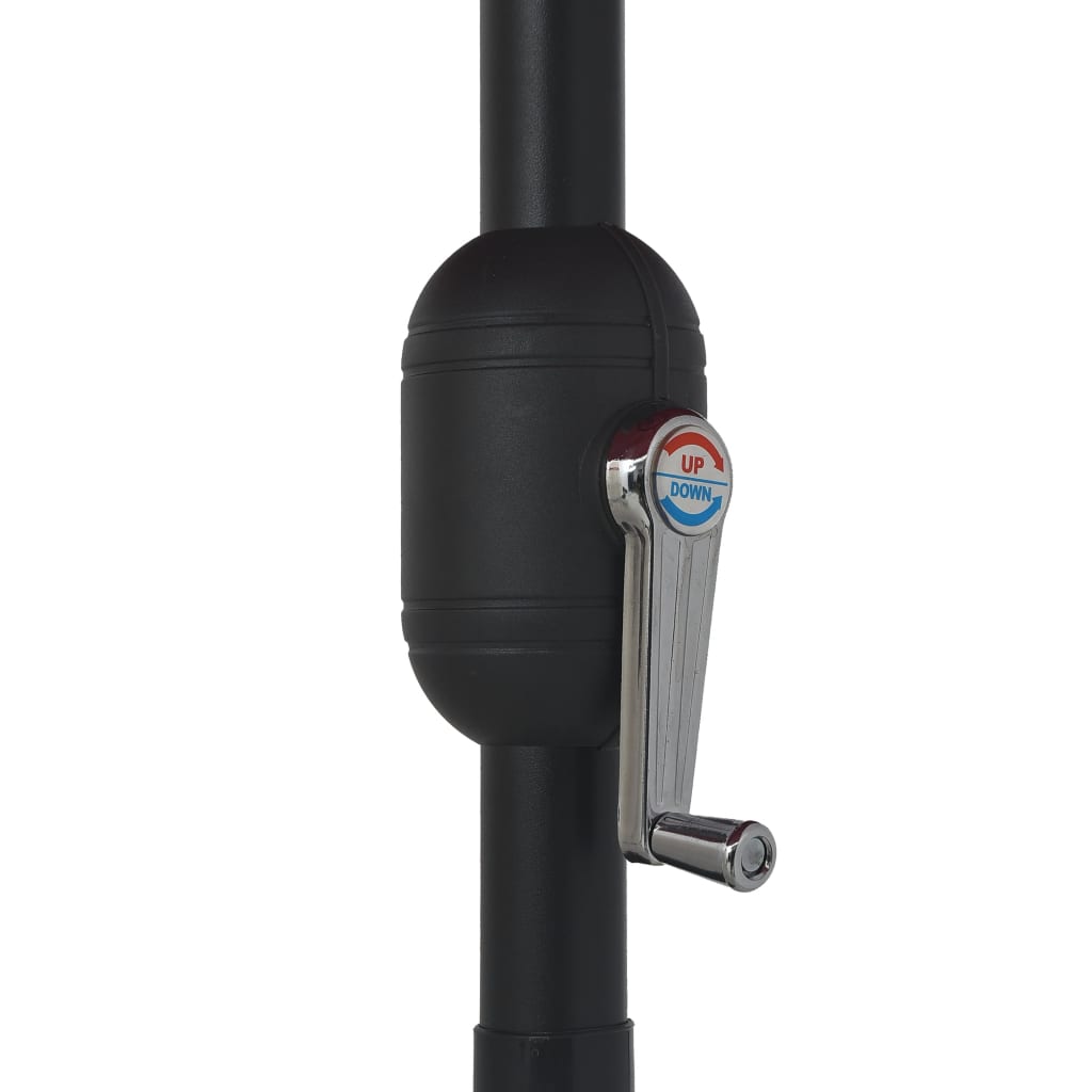 Zahradní slunečník s kovovou tyčí 390 cm zelený
