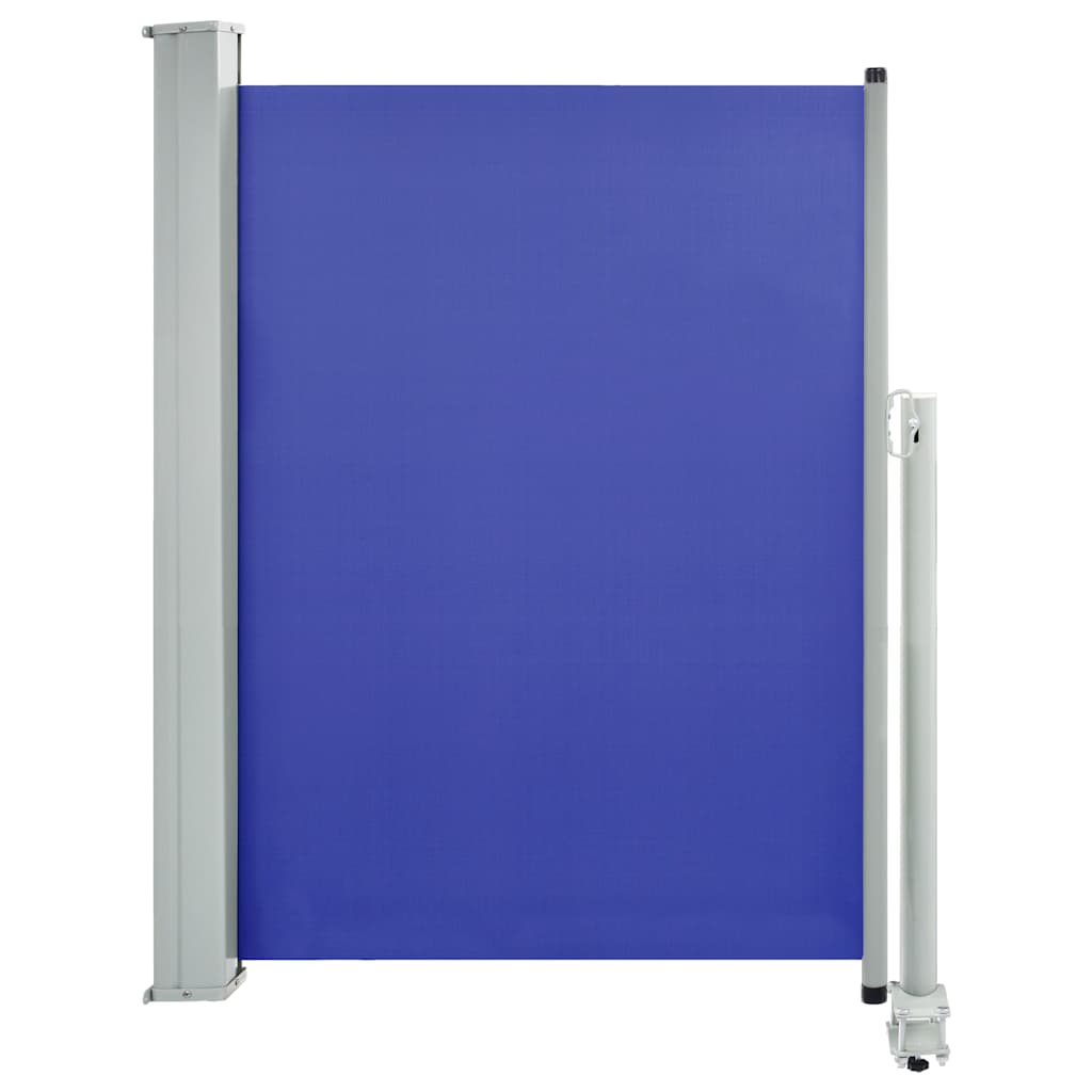 Zatahovací boční markýza / zástěna na terasu 100 x 300 cm modrá