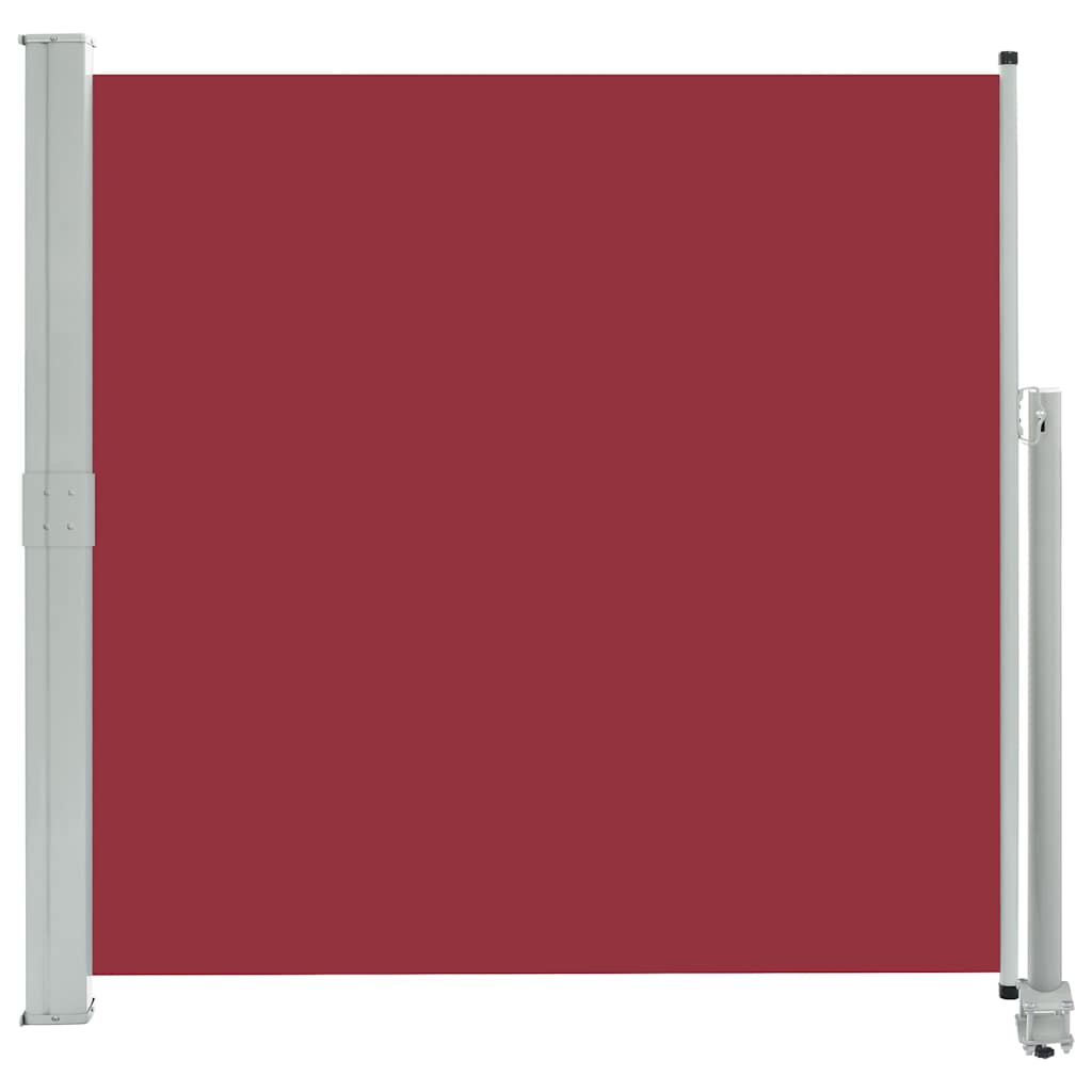 Zatahovací boční markýza / zástěna na terasu 160x300 cm červená
