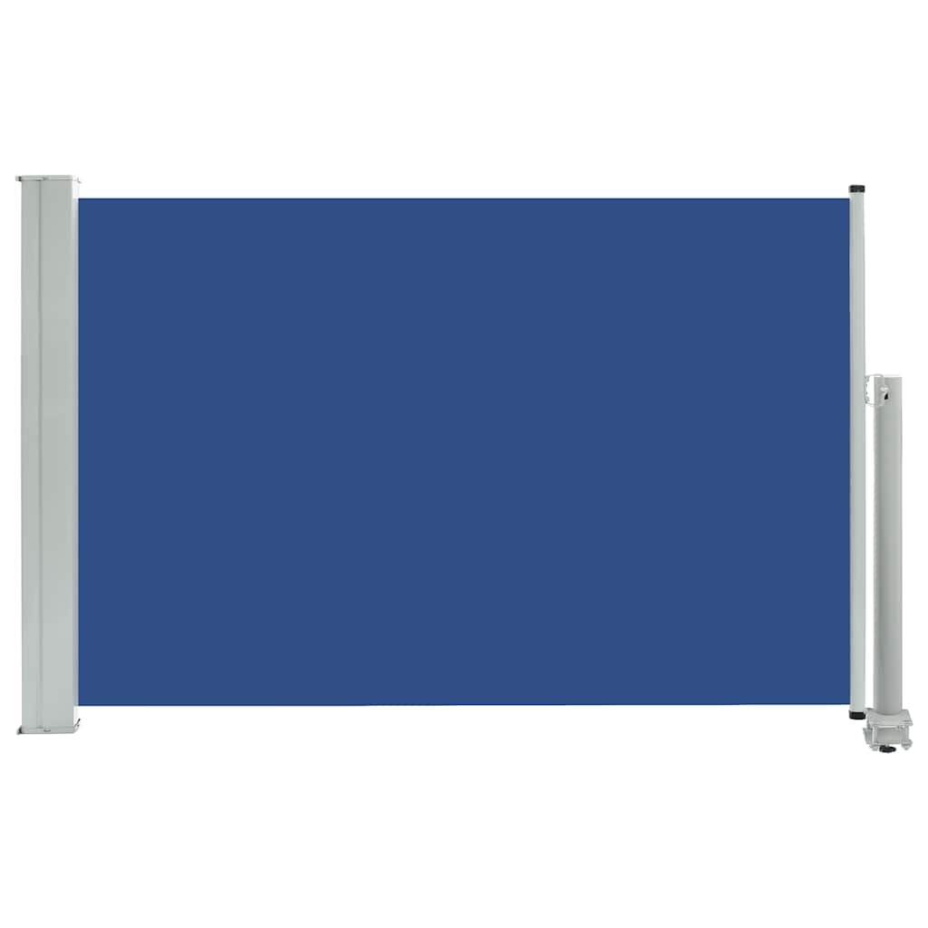 Zatahovací boční markýza / zástěna na terasu 60 x 300 cm modrá