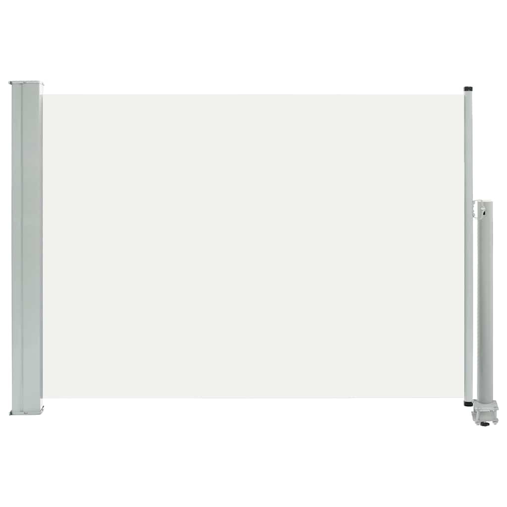 Zatahovací boční markýza / zástěna na terasu 80x300 cm krémová