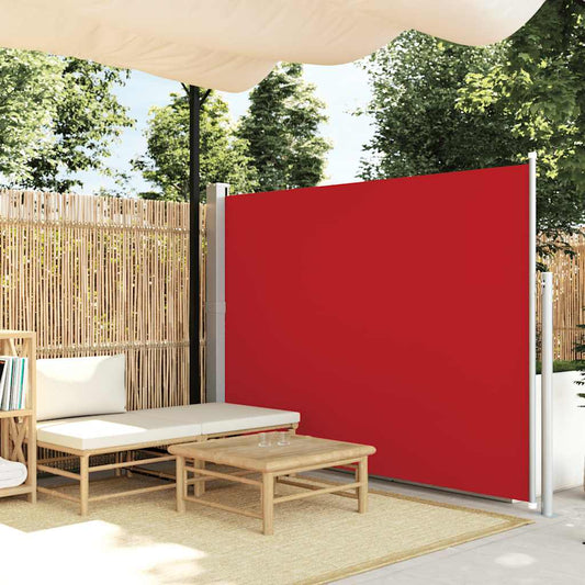 Zatahovací boční markýza/zástěna na terasu 170 x 300 cm červená