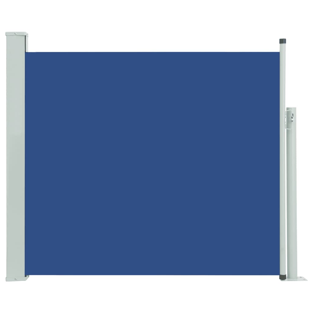 Zatahovací boční markýza / zástěna na terasu 100 x 300 cm modrá