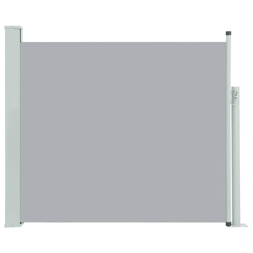 Zatahovací boční markýza/zástěna na terasu 100 x 300 cm šedá