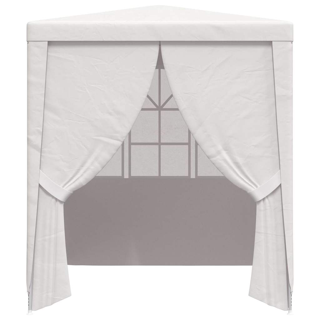 Profesionální party stan s bočnicemi 2 x 2 m bílý 90 g/m²