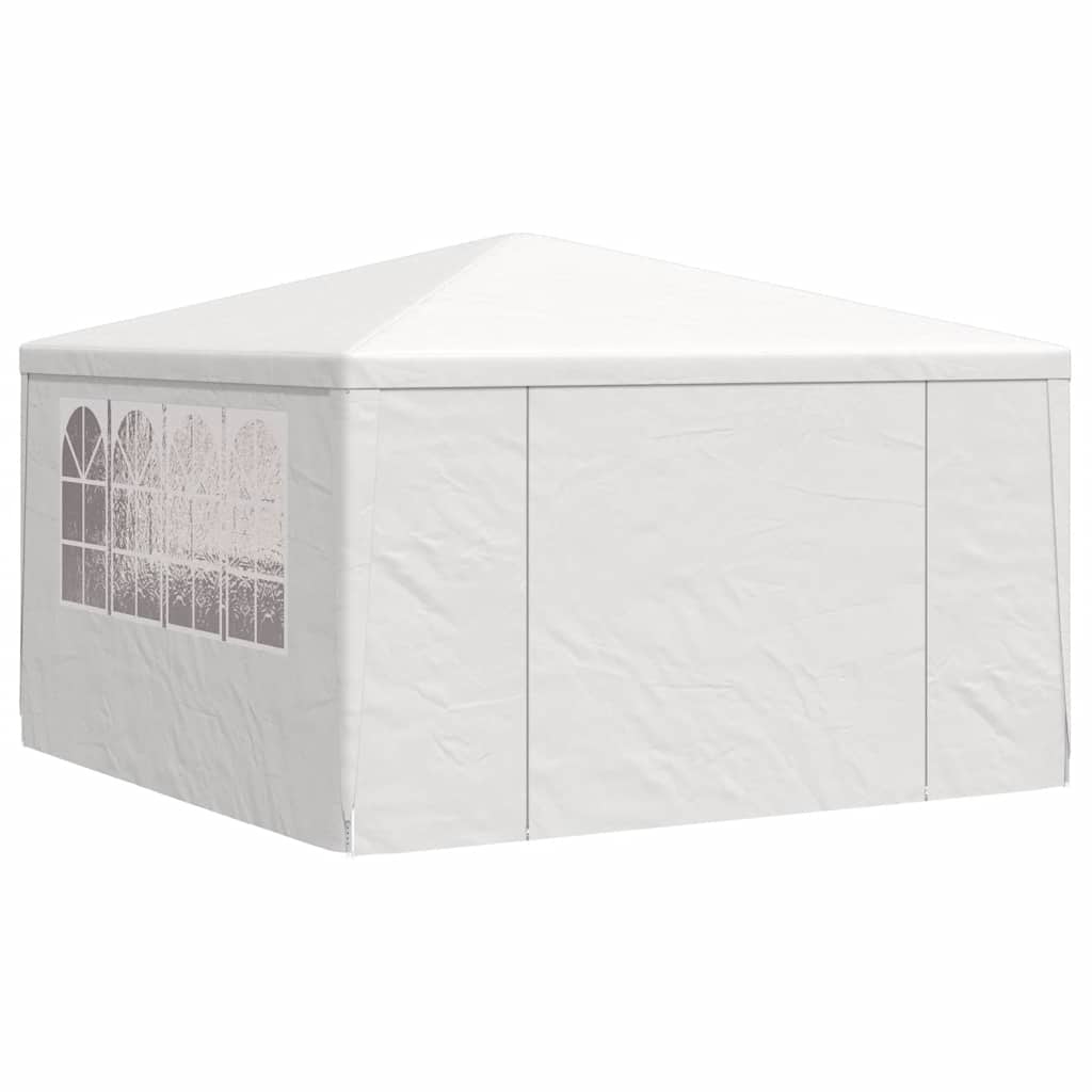 Profesionální party stan s bočnicemi 4 x 4 m bílý 90 g/m²