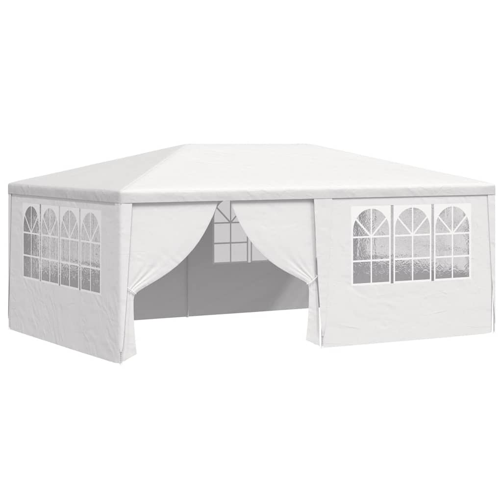 Profesionální party stan s bočnicemi 4 x 6 m bílý 90 g/m²