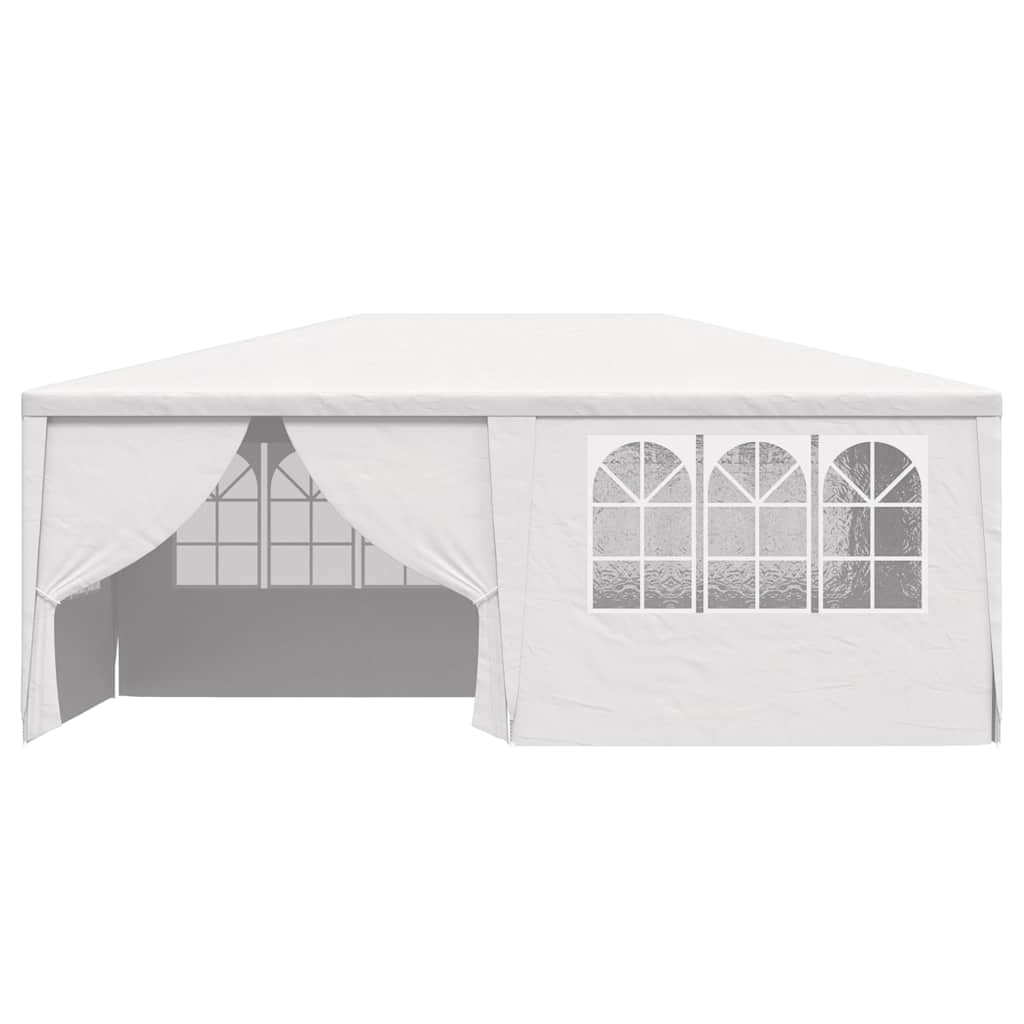Profesionální party stan s bočnicemi 4 x 6 m bílý 90 g/m²