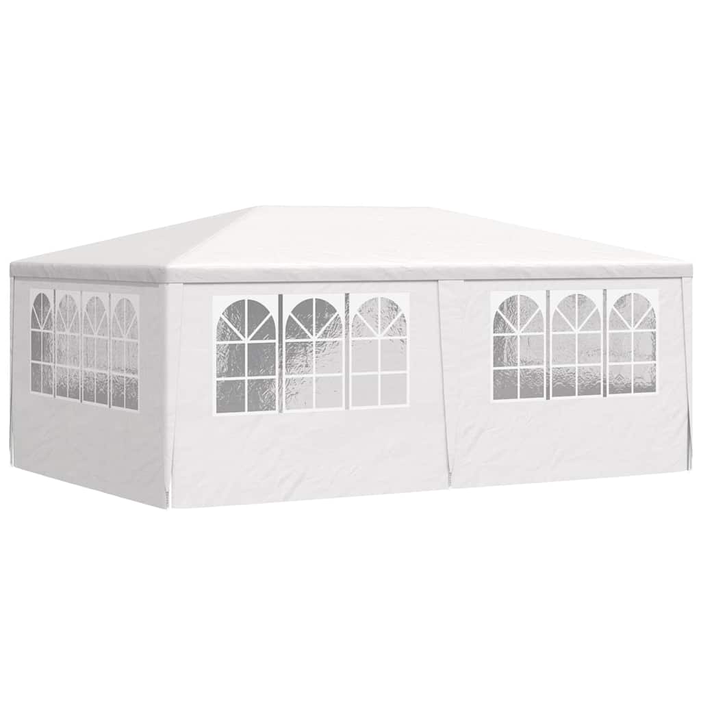 Profesionální party stan s bočnicemi 4 x 6 m bílý 90 g/m²