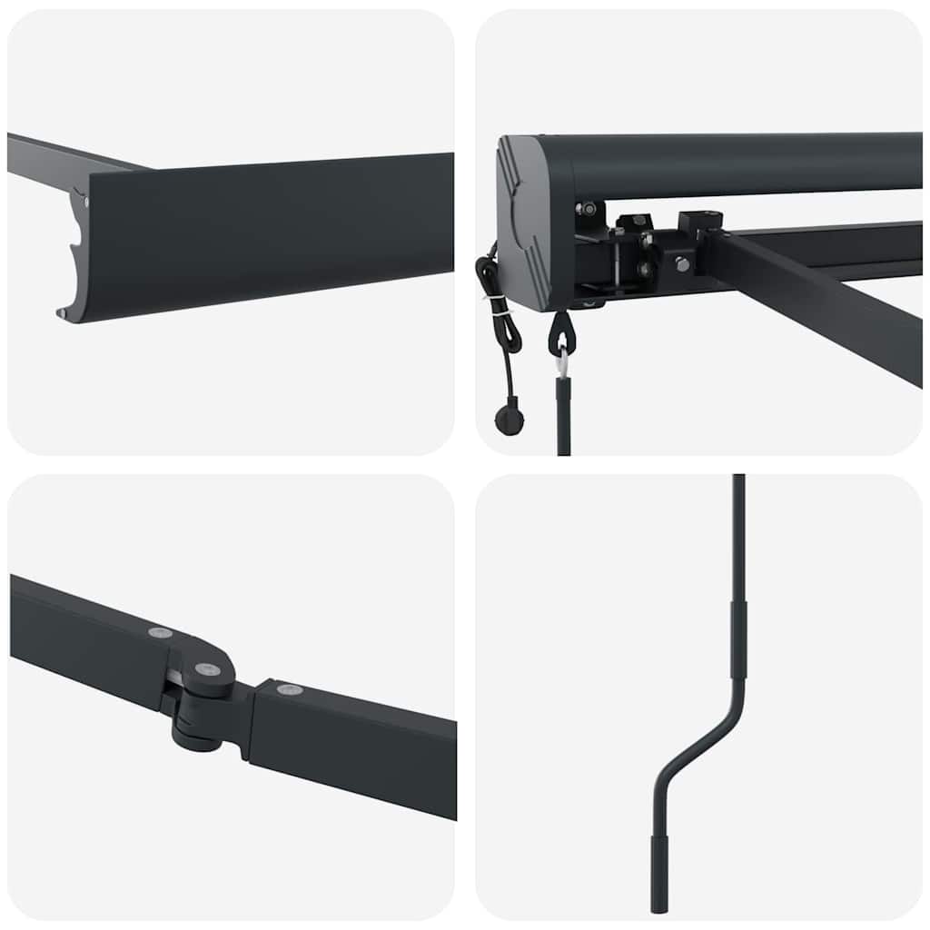 Markýza Antracit 4,5 × 3 m kov