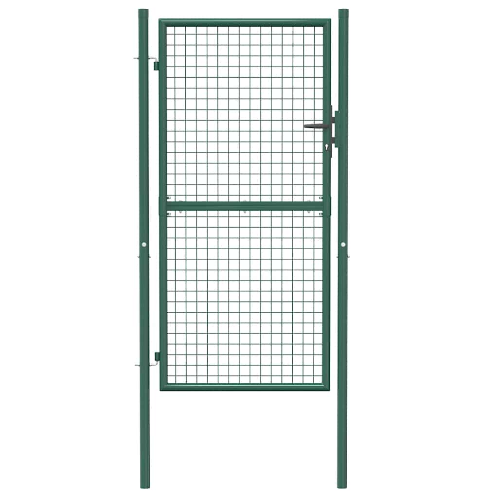 Plotová branka ocel 100 x 175 cm zelená