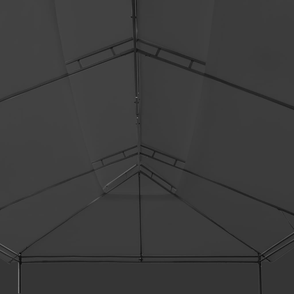 Altán se závěsy 600 x 298 x 270 cm antracitový