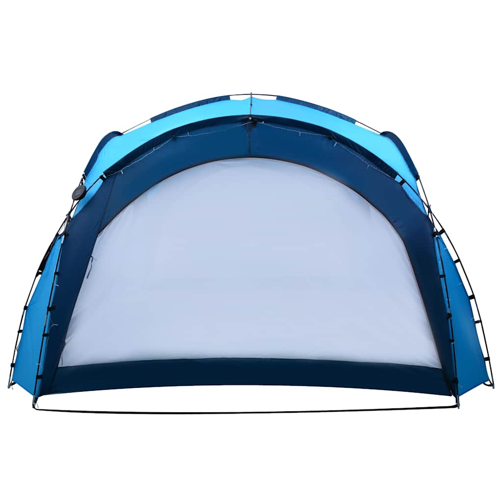 Party stan s LED světly 4 boční stěny 3,6 x 3,6 x 2,3 m modrý