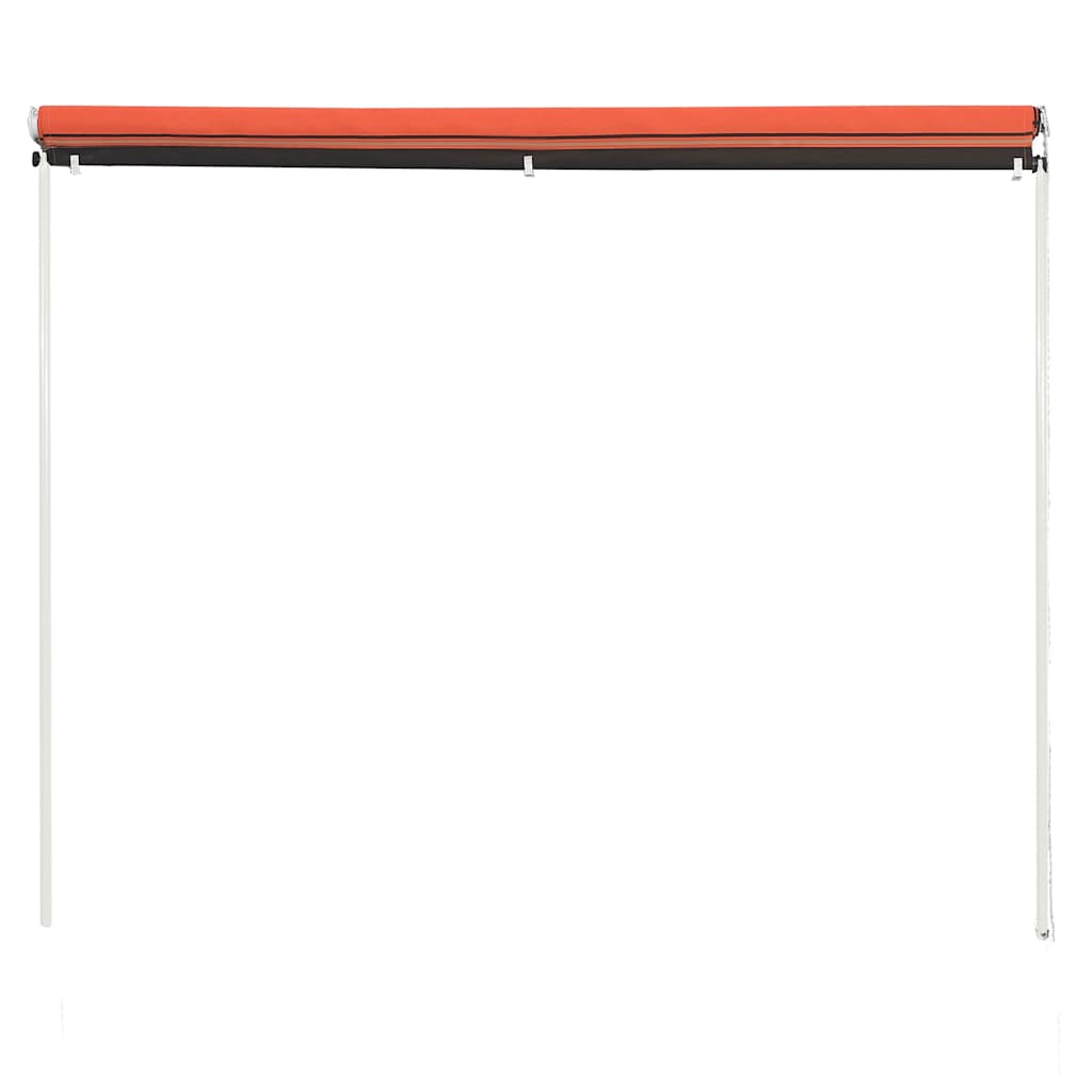 Zatahovací markýza 200 x 150 cm oranžovo-hnědá