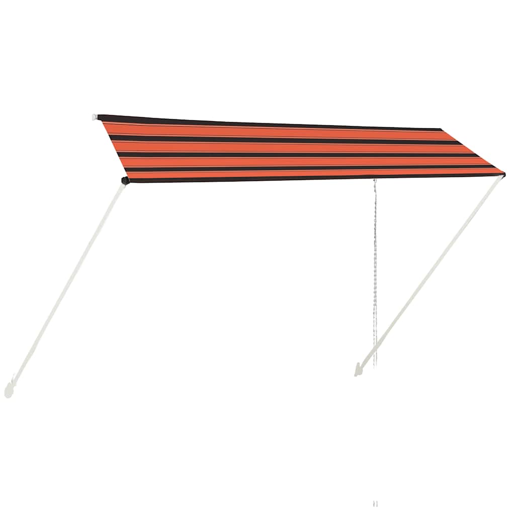 Zatahovací markýza 350 x 150 cm oranžovo-hnědá