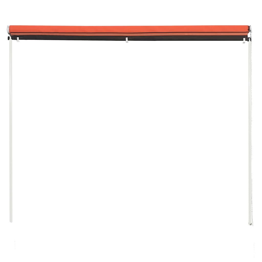 Zatahovací markýza 350 x 150 cm oranžovo-hnědá