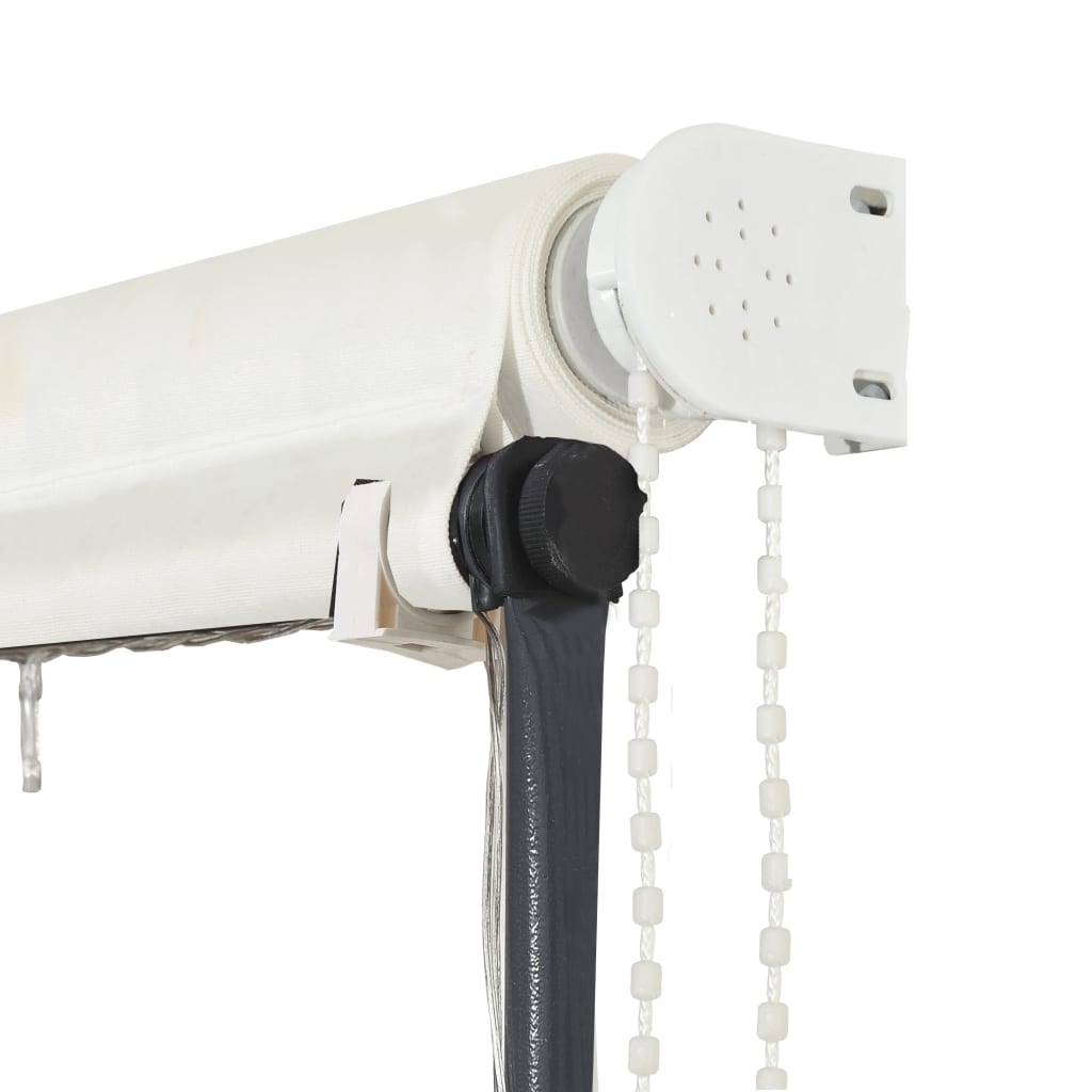 Zatahovací markýza s LED světlem 300 x 150 cm krémová