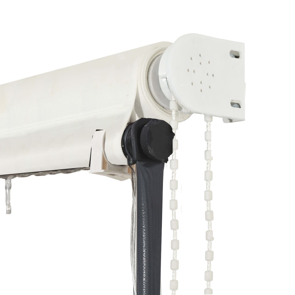 Zatahovací markýza s LED světlem 350 x 150 cm krémová