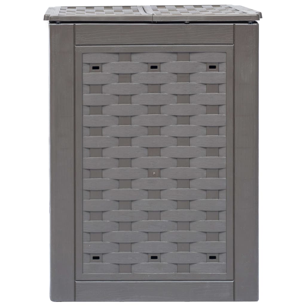 Zahradní kompostéry 3 ks hnědé 60x60x83 cm 900 l plast ratan