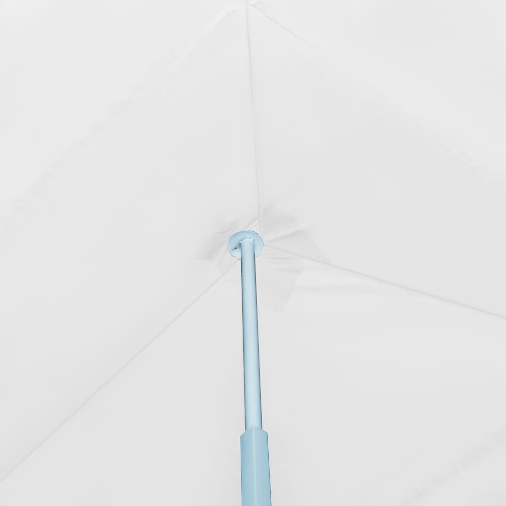 Skládací nůžkový stan s 8 bočními stěnami 3 x 9 m bílý