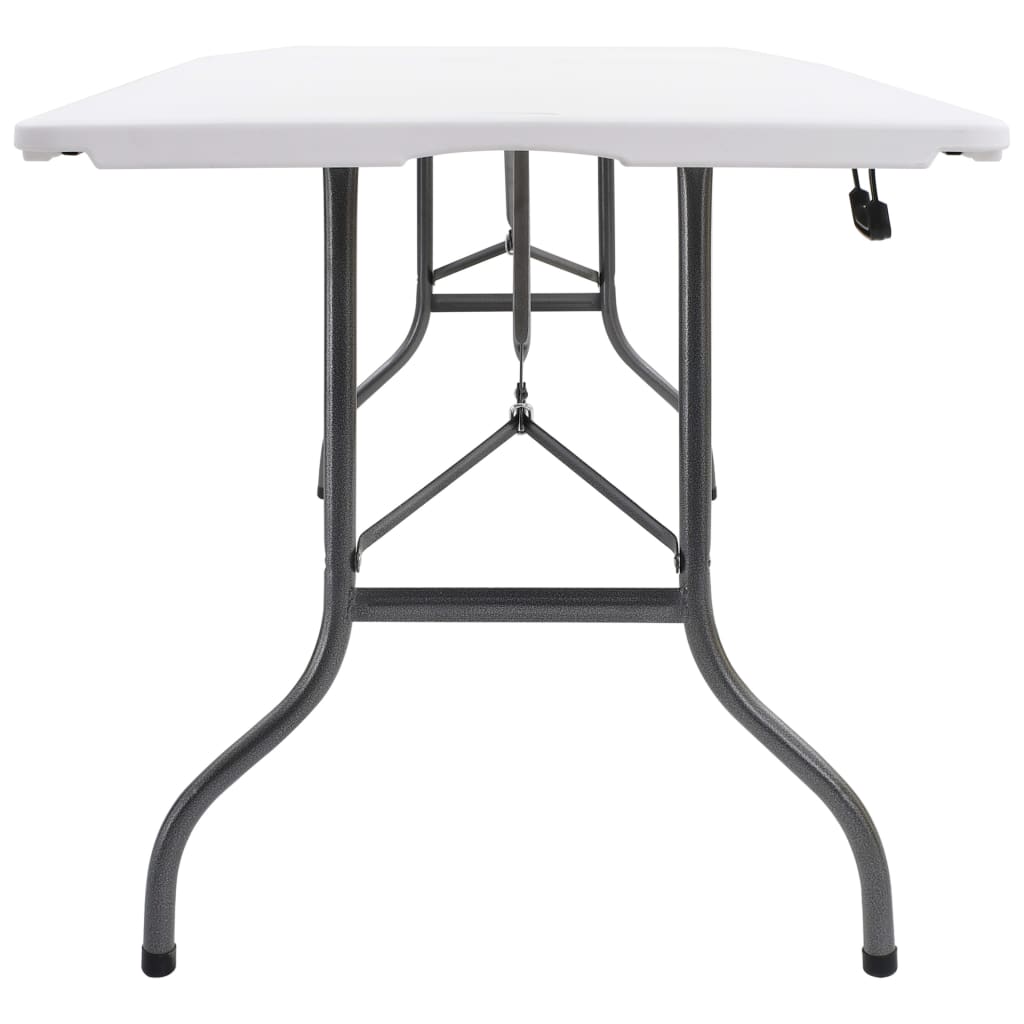 Skládací zahradní stůl bílý 180 x 72 x 72 cm HDPE