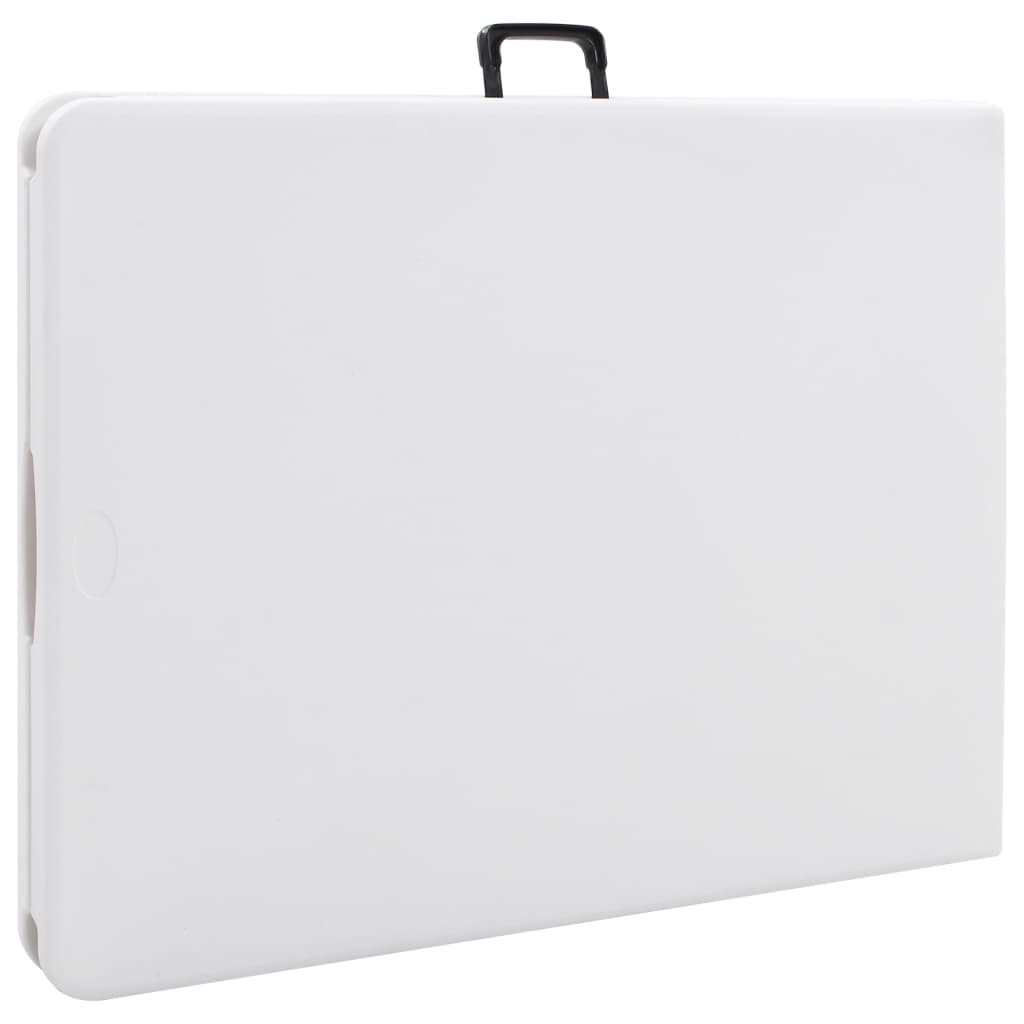Skládací zahradní stůl bílý 180 x 72 x 72 cm HDPE