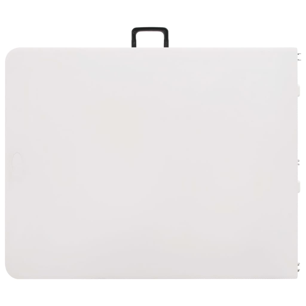 Skládací zahradní stůl bílý 180 x 72 x 72 cm HDPE