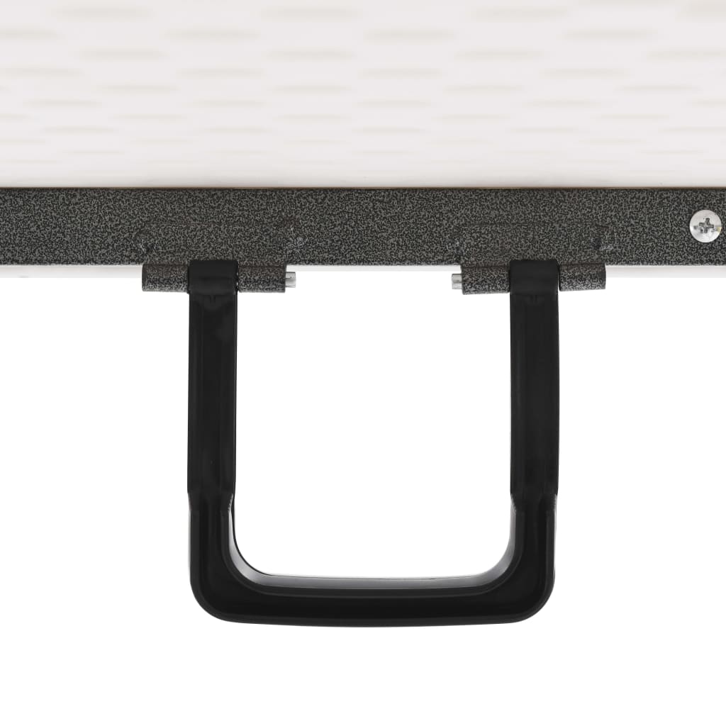 Skládací zahradní stůl bílý 180 x 72 x 72 cm HDPE