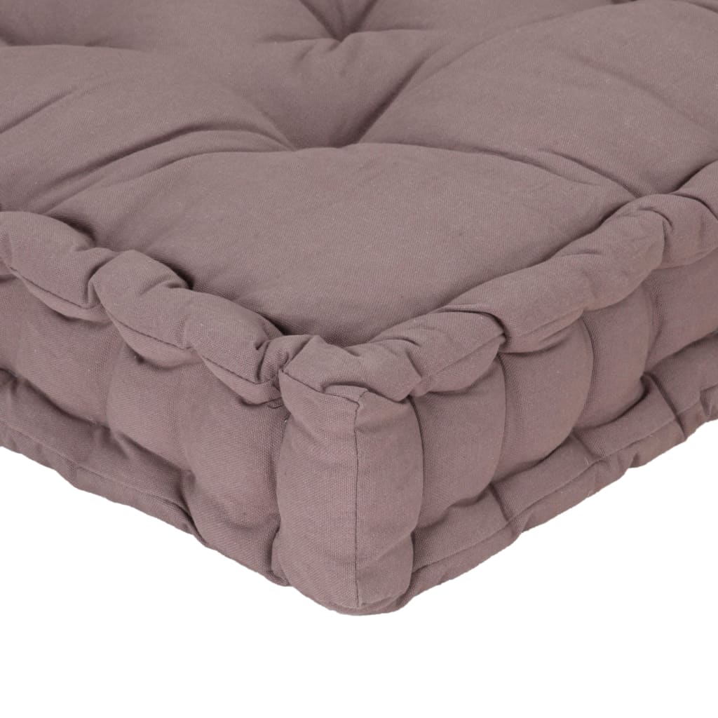 Poduška na nábytek z palet bavlna 120 x 40 x 7 cm taupe