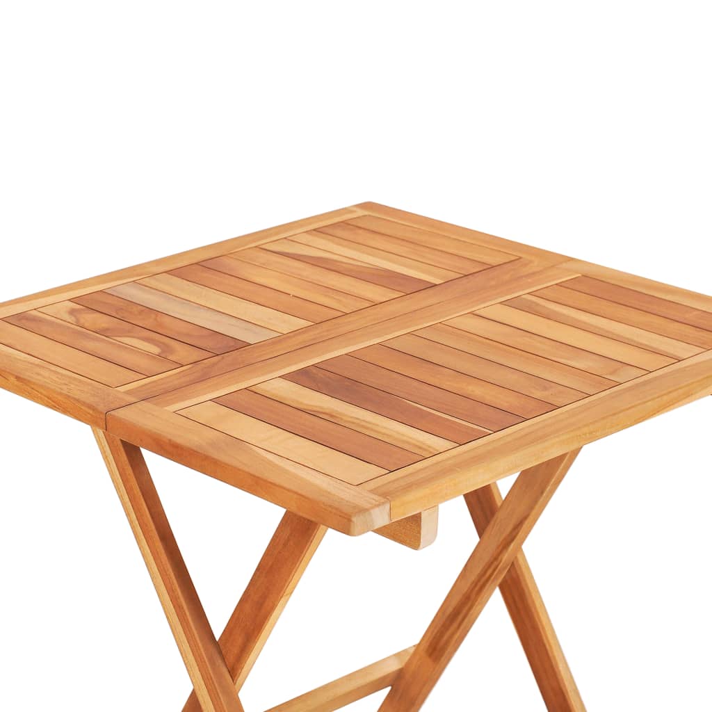 Skládací bistro stolek 60 x 60 x 65 cm masivní teakové dřevo