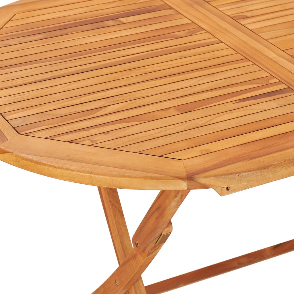Skládací zahradní stůl 160 x 80 x 75 cm masivní teakové dřevo