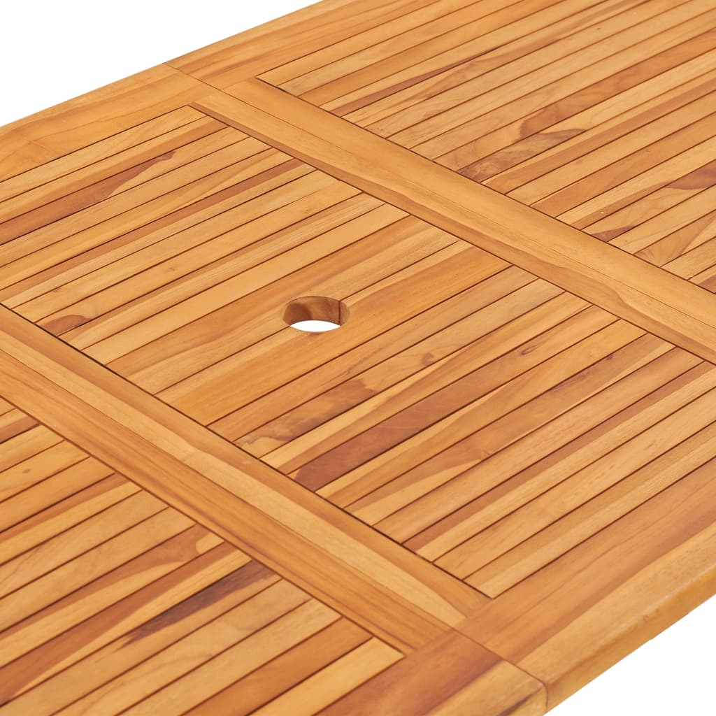 Skládací zahradní stůl 160 x 80 x 75 cm masivní teakové dřevo