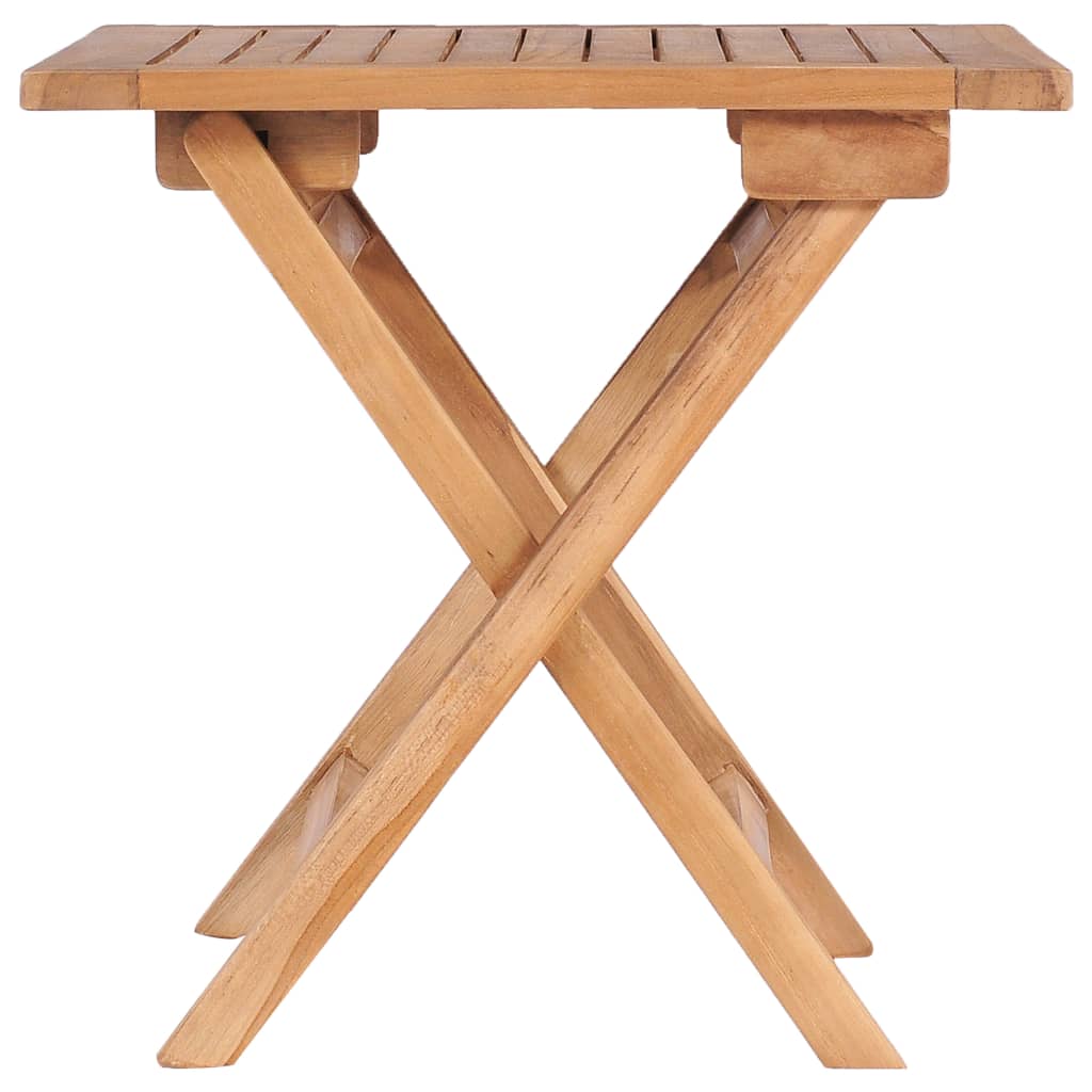Skládací zahradní stůl 45 x 45 x 45 cm masivní teakové dřevo