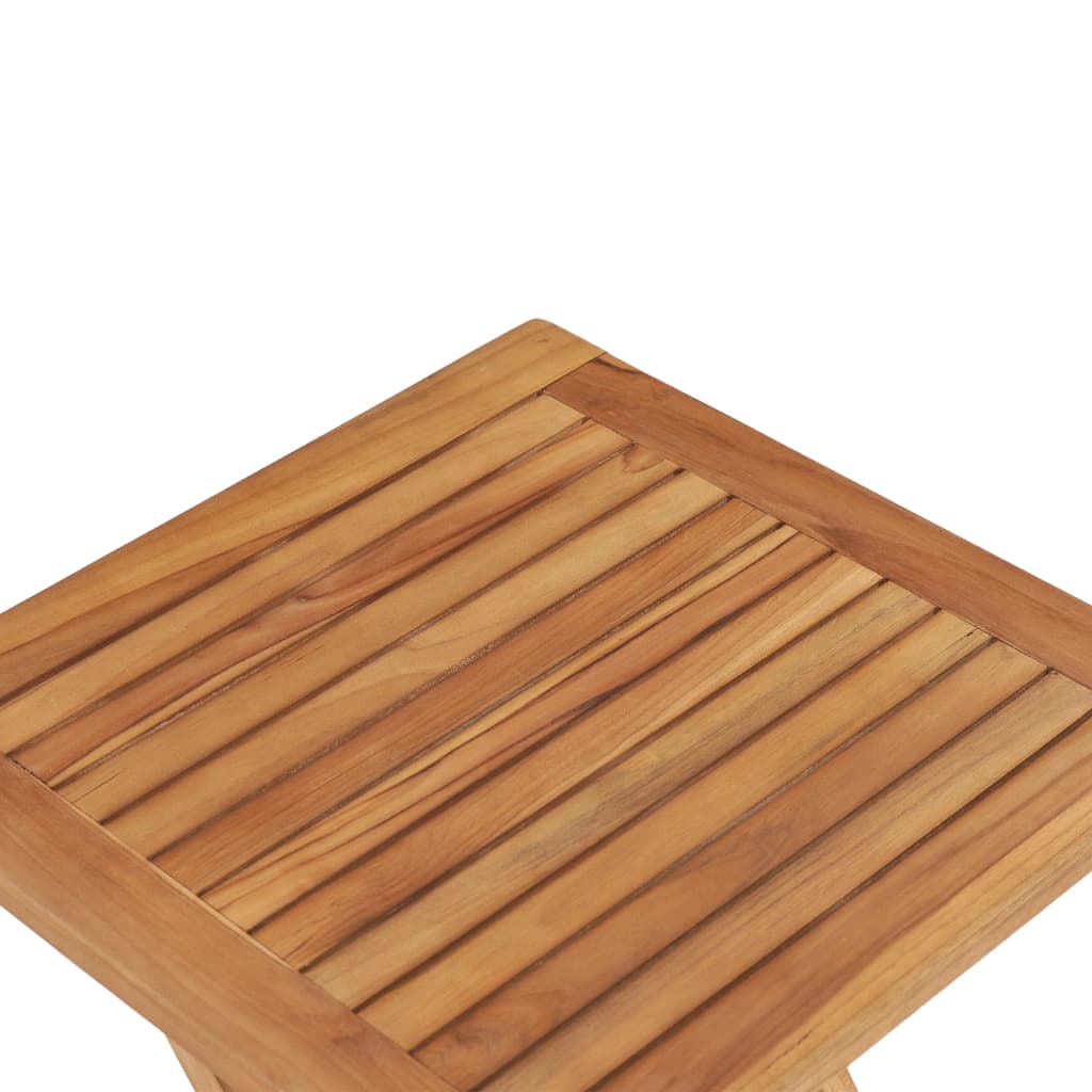Skládací zahradní stůl 45 x 45 x 45 cm masivní teakové dřevo