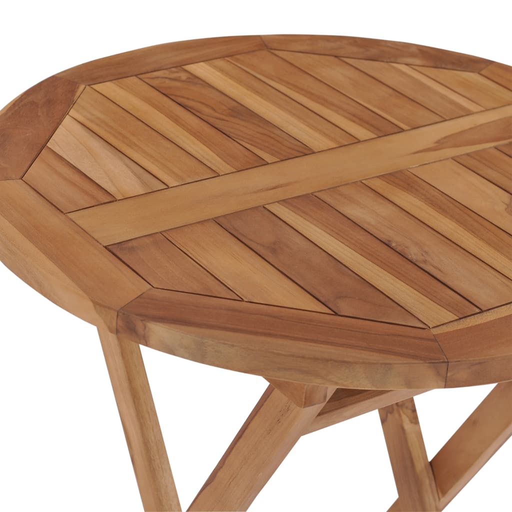 Skládací zahradní stolek 60 cm masivní teakové dřevo