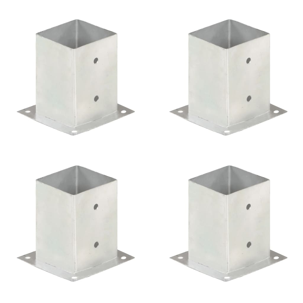 Patka na sloupek 4 ks pozinkovaný kov 101 mm