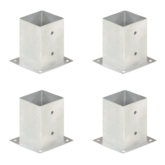 Patka na sloupek 4 ks pozinkovaný kov 101 mm
