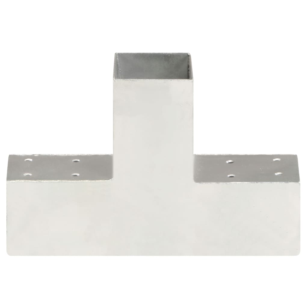 Trámová spojka 4 ks ve tvaru T pozinkovaný kov 71 x 71 mm